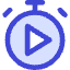 Timer Play Start Icon from Core Duo Set