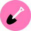 Shovel Tool Icon from Kameleon Pop Set