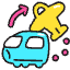 Airport Railroad Icon from Stickies Colors - Free Set