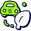 Eco Car Icon from Stickies Duo Set