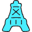 Eiffel Tower Icon from Stickies Colors - Free Set
