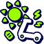 Scooter Solar Charging Icon from Stickies Duo Set