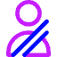 Seatbelt Icon from Core Neon Set