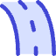 Street Road Curve Left Icon from Core Duo Set