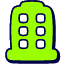 Hotel Building Icon from Stickies Duo Set