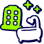 Hotel Room Bathtub Icon from Stickies Duo Set