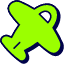Plane Icon from Stickies Duo Set