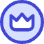 Crown Circle Icon from Core Duo Set
