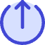 Arrow Upload Send Icon from Core Duo Set