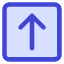 Upload Square Icon from Core Duo Set