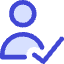 User Check Validate Icon from Core Duo Set