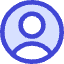User Circle Single Icon from Core Duo Set