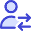 User Customer Transaction Icon from Core Duo Set