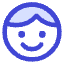 User Face Male Icon from Core Duo Set