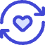 User Feedback Heart Icon from Core Duo Set