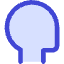 User Head Side Icon from Core Duo Set