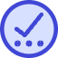 Check Preliminary Steps Circle Icon from Core Duo Set