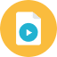 Movie File 5 Icon from Kameleon Colors Set