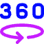 Vr 360 View Icon from Core Neon Set