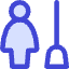 Cleaning Room Woman Icon from Core Duo Set