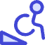Disability Ramp Down Icon from Core Duo Set