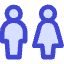 Toilet Man Woman 1 Icon from Core Duo Set
