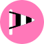 Wind Flag Icon from Kameleon Pop Set