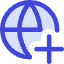 Globe Website Add Icon from Core Duo Set