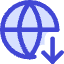 Globe Website Download Icon from Core Duo Set