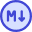 Markdown Circle Programming Icon from Core Duo Set