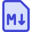 Markdown Document Programming Icon from Core Duo Set