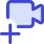 Webcam Video Call Add Plus Icon from Core Duo Set