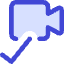 Webcam Video Call Check Icon from Core Duo Set