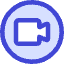 Webcam Video Circle Icon from Core Duo Set