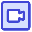 Webcam Video Square Icon from Core Duo Set
