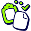 Checklist Document Icon from Stickies Duo Set