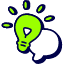 Idea Conversation Icon from Stickies Duo Set