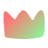 Organic Shape Crown Element from Gradient Shapes Set