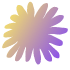 Organic Shape Flower 3 Element from Gradient Shapes Set