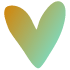 Organic Shape Heart 1 Element from Gradient Shapes Set
