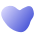 Organic Shape Heart 2 Element from Gradient Shapes Set