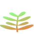Organic Shape Leaves 1 Element from Gradient Shapes Set