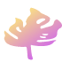 Organic Shape Leaves 3 Element from Gradient Shapes Set