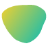 Organic Shape Triangle 5 Element from Gradient Shapes Set
