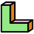 Block L Corner Element from Retro Shapes Set