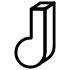 Note Half Music element - Free transparent PNG, SVG. No Sign up needed.