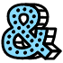 Ampersand And Element from Retro Shapes Set