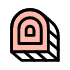 Arch Window Element from Retro Shapes Set