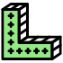 Block L Corner Element from Retro Shapes Set