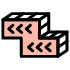 Block Z Zigzag Left Element from Retro Shapes Set